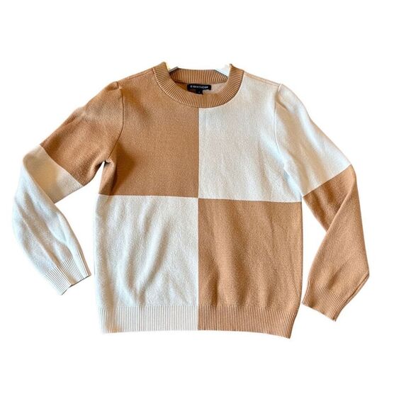 41 Hawthorne checkered colorblock crewneck sweater small - Picture 2 of 9